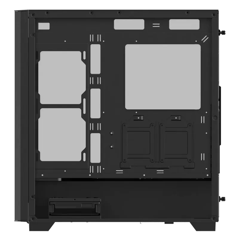 XPG VALOR AIR PRO Mid-Tower Chassis, Midi Tower, PC, Czarny, ATX, EATX, micro ATX, Mini-ATX, SPCC, Tempered glass, Multi