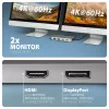 Axagon HMC-CUB83X2 USB 10Gbps hub, 2x USB-A, USB-C, HDMI i DP 4k/144Hz, RJ-45, PD 100W
