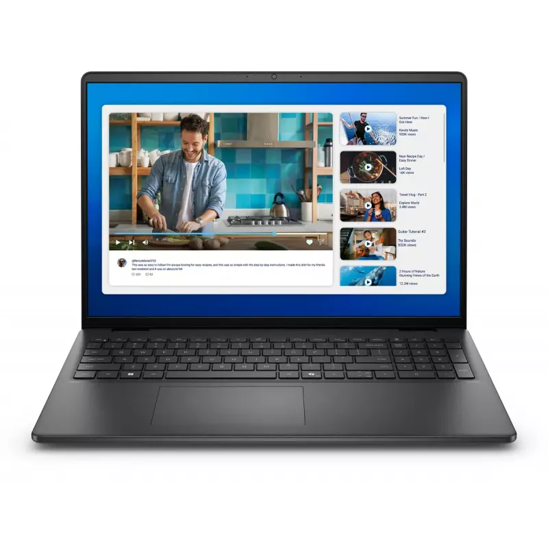 Laptop Dell DC16250 — Intel Core 5 120U, 16 cali (1920x1200) Full HD+, 16 GB DDR5, 1 TB SSD, Ubuntu, czarny