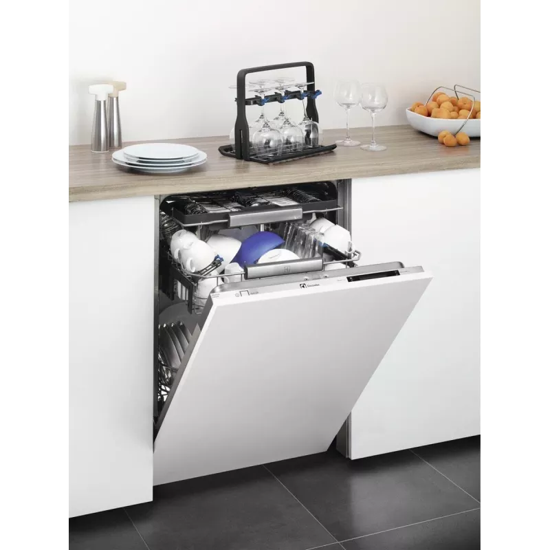 Uchwyt na kieliszki Electrolux 9029795540 — czarny, na 8 kieliszków, wys. 260 × szer. 220 × gł. 330 mm
