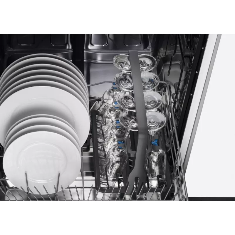 Uchwyt na kieliszki Electrolux 9029795540 — czarny, na 8 kieliszków, wys. 260 × szer. 220 × gł. 330 mm