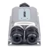Intellinet 2-portowy zewnętrzny wandaloodporny gigabitowy przedłużacz PoE++, dwa porty 30 W, przedłuża PoE do 100 m, budżet mocy 60 W, zgodny z IEEE 802.3bt (4PPoE), wodoodporny IP67, klasa IK10, obudowa metalowa