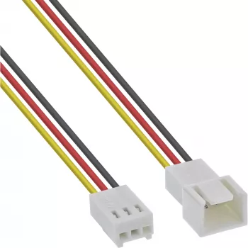 Przedłużacz kabla wentylatora InLine 3-pin Molex męski/żeński długość 1 m