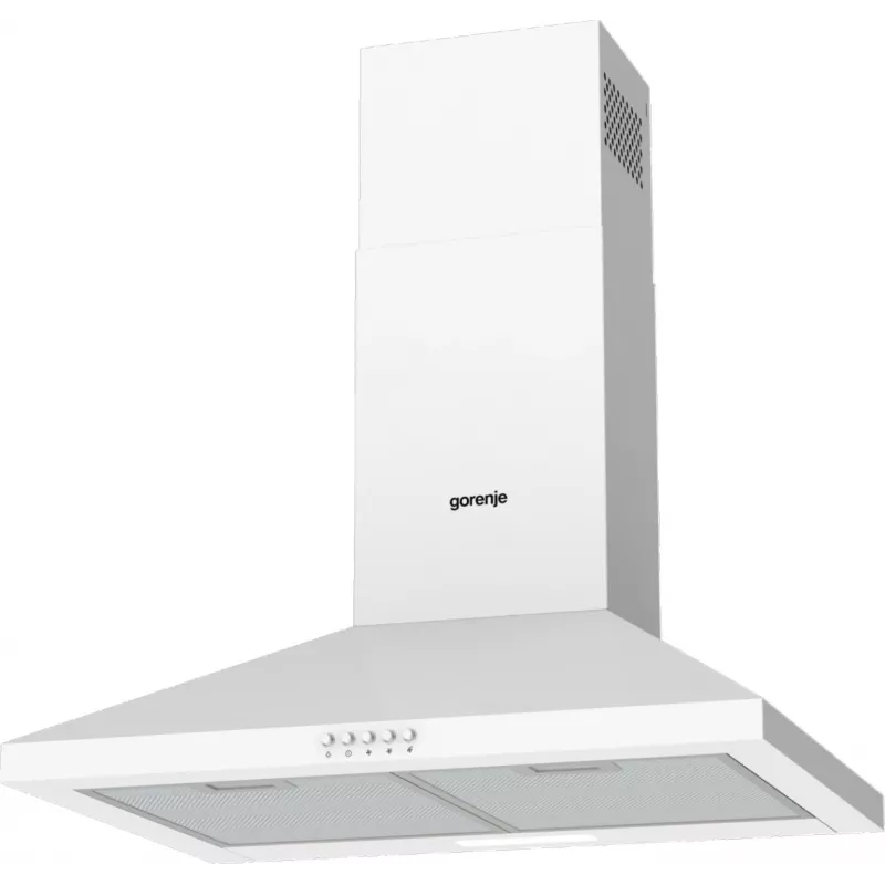 Gorenje KH60A F2LB WH WHC629E4W RL_G400, 450 m³/h, Wyciąg/Recyrkulacja, C, A, B, 65 dB