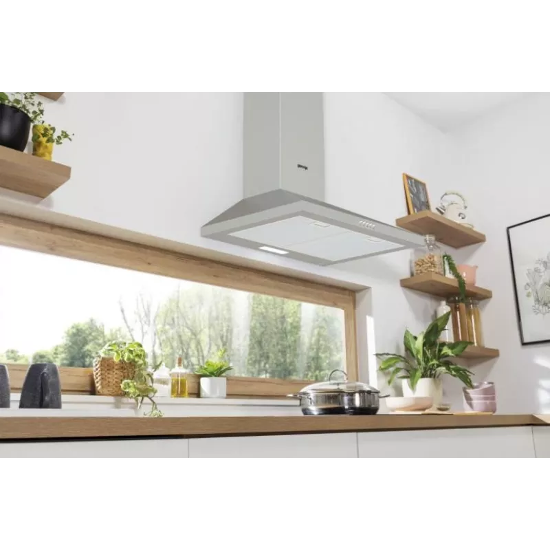 Gorenje KH60A F2LB SS WHC629E4X RL_G400, 450 m³/h, wyciąg/wyciąg z recyrkulacją, C, A, B, 65 dB