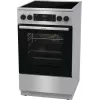 Kuchenka Gorenje GECS5C70XA wolnostojąca elektryczna płyta ceramiczna stal nierdzewna