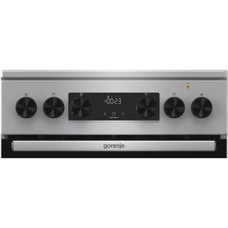 Kuchenka Gorenje GECS5C70XA wolnostojąca elektryczna płyta ceramiczna stal nierdzewna