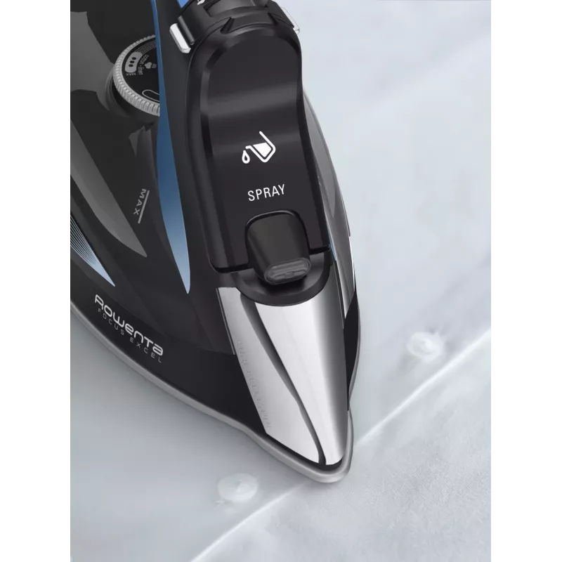 Rowenta DW5310 Żelazko parowe Microsteam 400 HD Laser podeszwa 2700 W Czarny, Niebieski