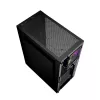 Obudowa PC GEMBIRD Fornax 2500 Midi Tower Czarna — wsparcie ATX/ITX, szkło hartowane, RGB, 3x120mm z przodu, 2 zatoki 2,5 cala