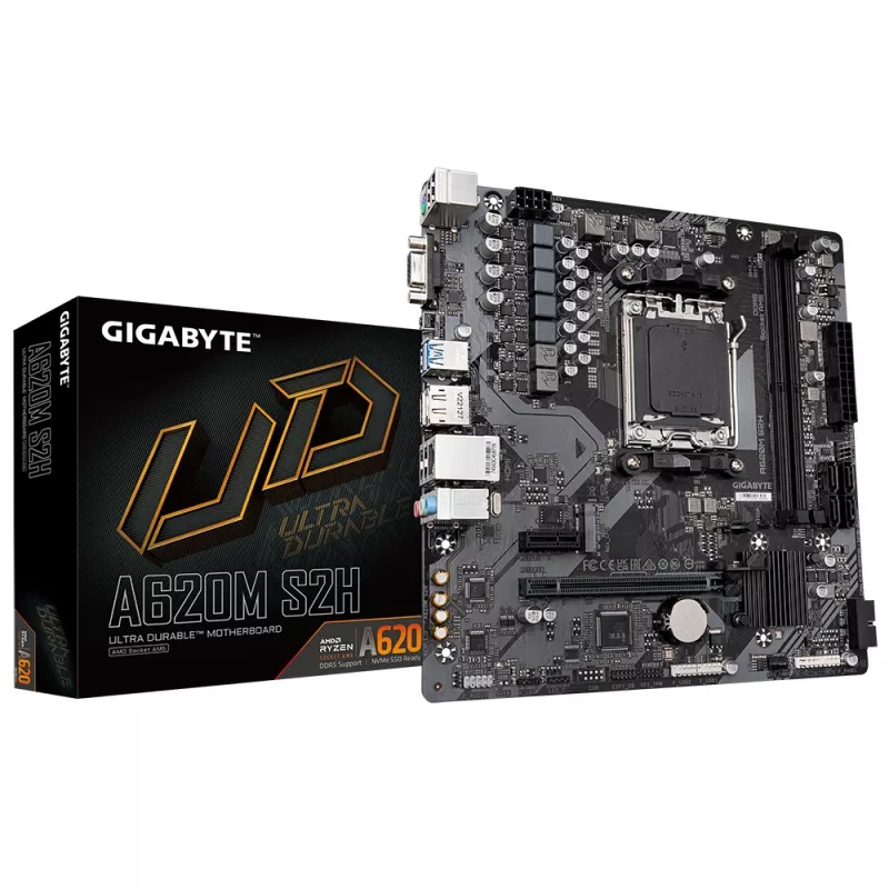 Płyta główna GIGABYTE A620M S2H, A620, AM5, Micro ATX