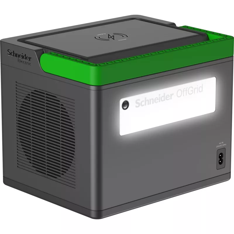 APC SE OffGrid Przenośna stacja zasilania 500 - bateria Li-Ion, LCD, 2x gniazda UK, 3x USB-A, 2x USB-C, 3x 12V, ładowarka bezprzewodowa