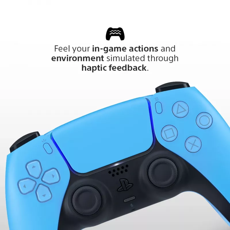Gamepad Sony DualSense v3 niebieski — Bluetooth/USB, USB-C, wbudowana bateria, kompatybilny z PlayStation 5