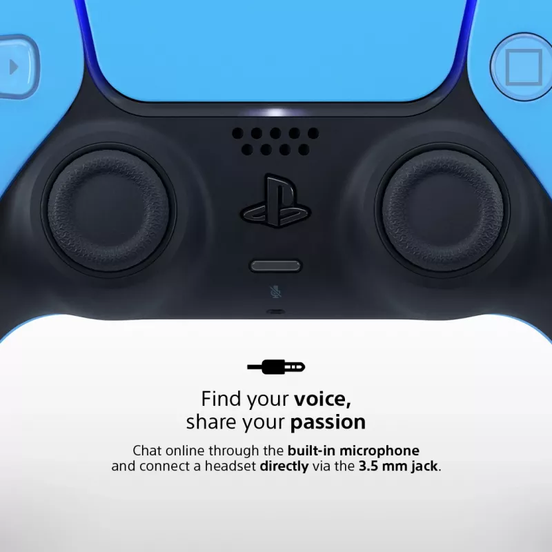 Gamepad Sony DualSense v3 niebieski — Bluetooth/USB, USB-C, wbudowana bateria, kompatybilny z PlayStation 5