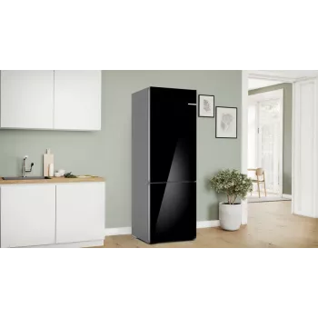 Lodówko-zamrażarka Bosch Serie 6 KGN49LBCF wolnostojąca 440 L Czarna