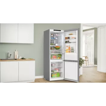 Lodówko-zamrażarka Bosch Serie 6 KGN49LBCF wolnostojąca 440 L Czarna