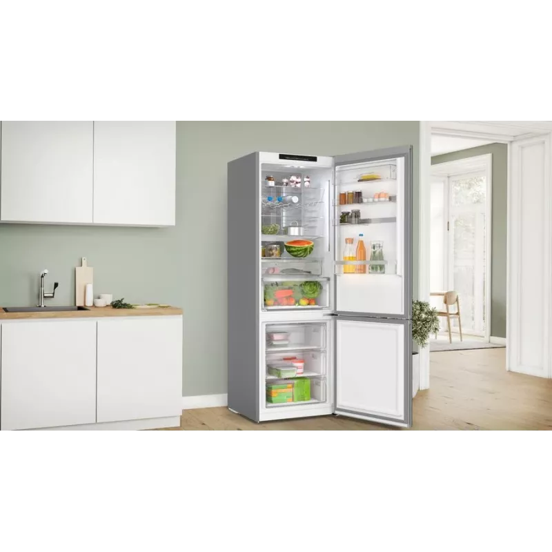 Lodówko-zamrażarka Bosch Serie 6 KGN49LBCF wolnostojąca 440 L Czarna