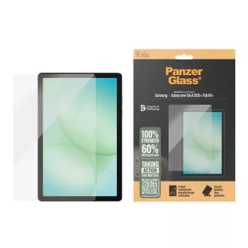 Hartowane szkło ochronne PanzerGlass do Samsung Galaxy Tab A11+ / Tab A9+ — Ultra-Wide Fit, PET, przezroczysty