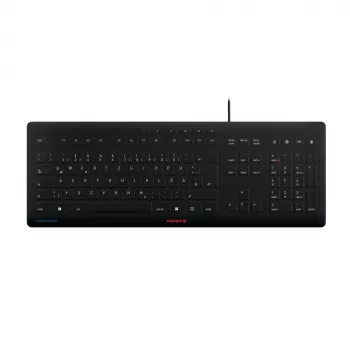 Klawiatura CHERRY Stream JK-8502DE-2 USB QWERTZ niemiecka czarna przewodowa 115 klawiszy