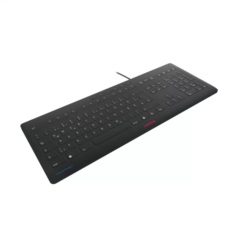 Klawiatura CHERRY Stream JK-8502DE-2 USB QWERTZ niemiecka czarna przewodowa 115 klawiszy