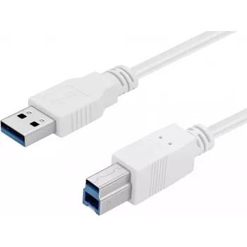 Kabel Sandberg USB 3.0 A-B 1,8 m, 1,8 m, USB A, USB B, USB 3.2 Gen 1 (3.1 Gen 1), 5 Gbit/s, Biały