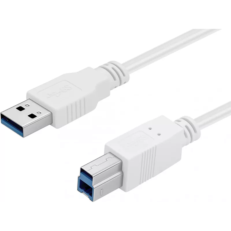 Kabel Sandberg USB 3.0 A-B 1,8 m, 1,8 m, USB A, USB B, USB 3.2 Gen 1 (3.1 Gen 1), 5 Gbit/s, Biały