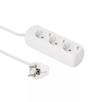 Microconnect GRU0033W przedłużacz sieciowy 3 m 3 gniazda AC Wewnętrzny Biały
