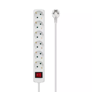 Microconnect GRU0063W przedłużacz zasilający 3 m 6 gniazd AC Wewnętrzny Biały