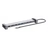 Manhattan Stacja dokująca/hub USB-C z czytnikiem kart i MST, porty (x7): Ethernet, HDMI (x2 4k@60Hz), USB-A (x3) i USB-C, z Power Delivery (PD) 100W - wymaga zewnętrznej ładowarki USB-C (nie dołączonej). Zasilana przez USB (nie wymaga zewnętrznego zasilacza), gdy PD nie jest używane