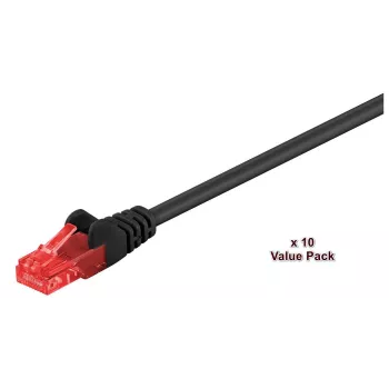 Kabel sieciowy Microconnect V-UTP607SVP czarny 7 m Cat6 U/UTP (UTP)