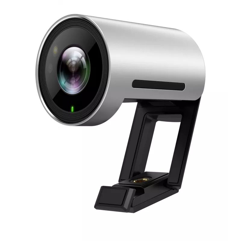 Kamera internetowa Yealink UVC30 Ultra HD 4K do PC — 8,51 MP, 3840×2160, USB 3.2 Gen 1, montaż klipsem, czarny/srebrny