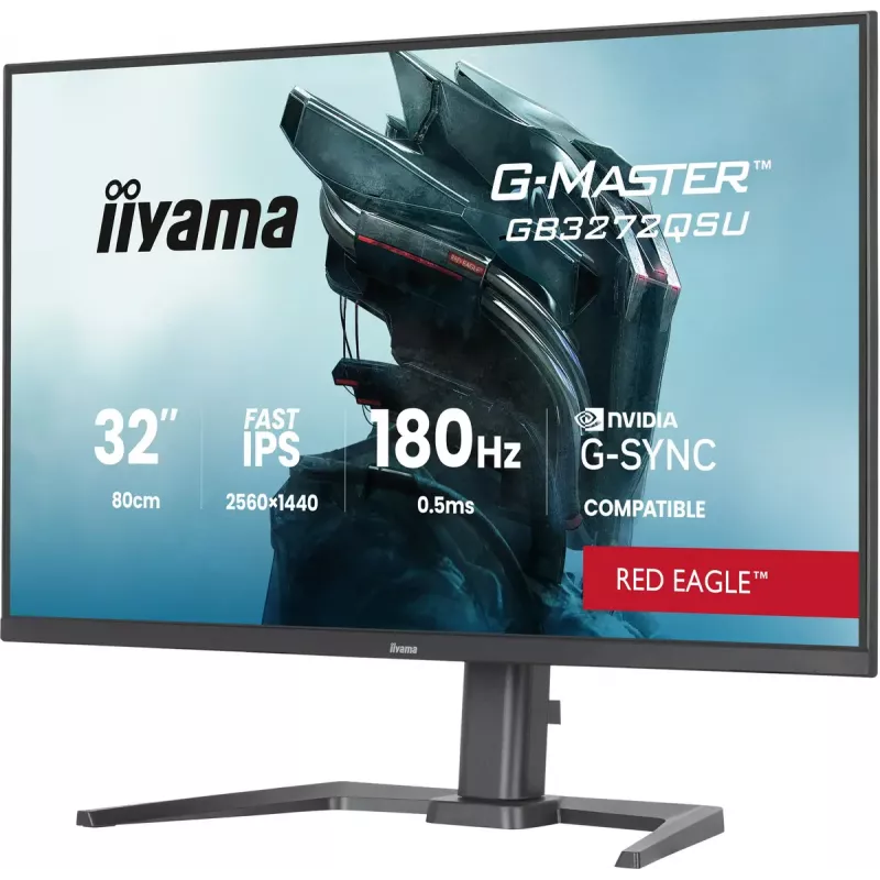 iiyama G-MASTER GB3272QSU-B1 monitor komputerowy 80 cm (31,5 cala) 2560 x 1440 pikseli Quad HD LED Czarny