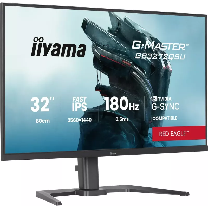 iiyama G-MASTER GB3272QSU-B1 monitor komputerowy 80 cm (31,5 cala) 2560 x 1440 pikseli Quad HD LED Czarny