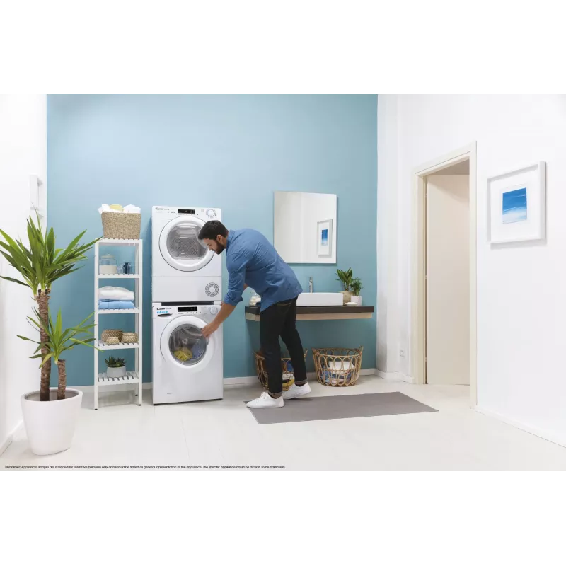 Suszarka na pranie Candy Smart Pro CSOE H9A2TE-S wolnostojąca ładowana od przodu 9 kg biała