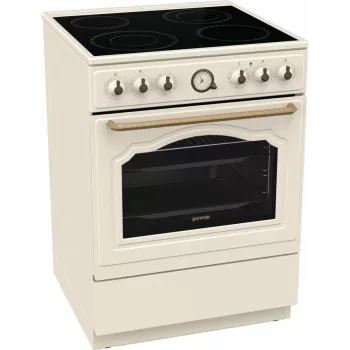 Gorenje GECS6B70CLI Kuchenka wolnostojąca Płyta ceramiczna Beżowy