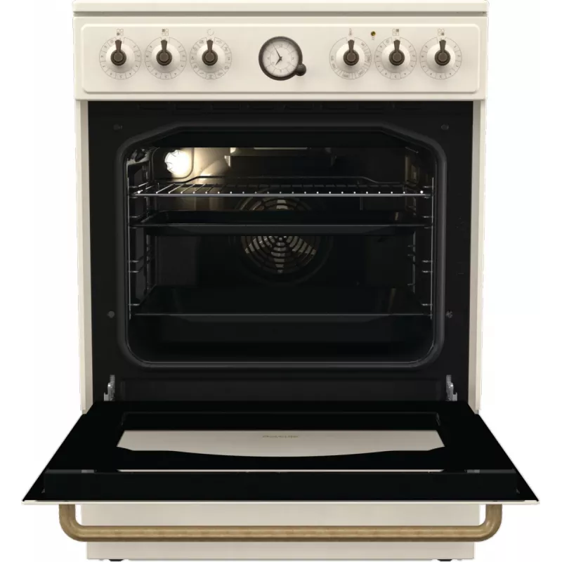 Gorenje GECS6B70CLI Kuchenka wolnostojąca Płyta ceramiczna Beżowy