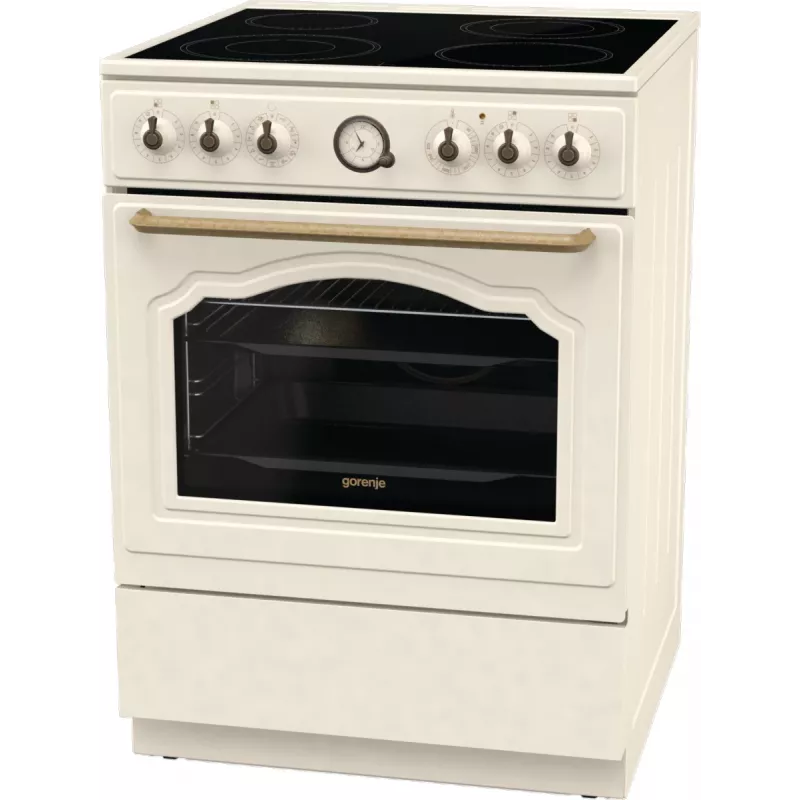 Gorenje GECS6B70CLI Kuchenka wolnostojąca Płyta ceramiczna Beżowy