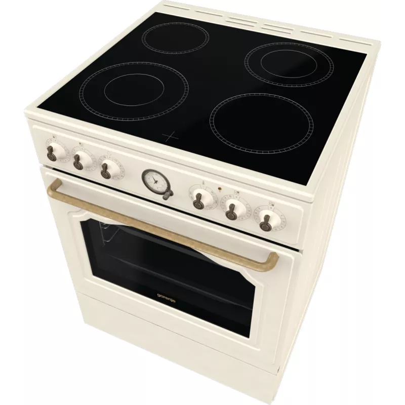 Gorenje GECS6B70CLI Kuchenka wolnostojąca Płyta ceramiczna Beżowy