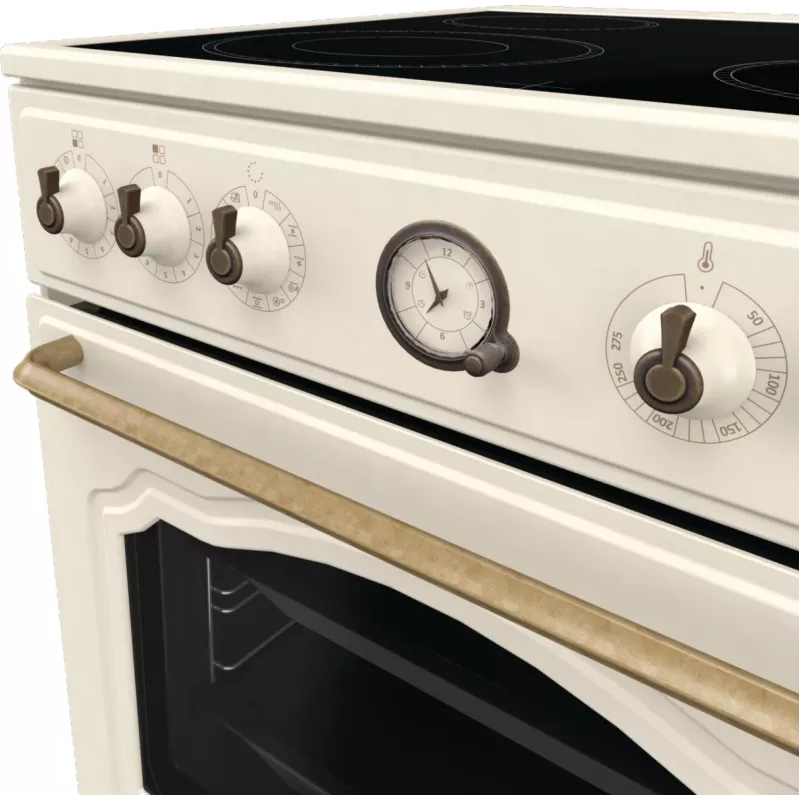Gorenje GECS6B70CLI Kuchenka wolnostojąca Płyta ceramiczna Beżowy
