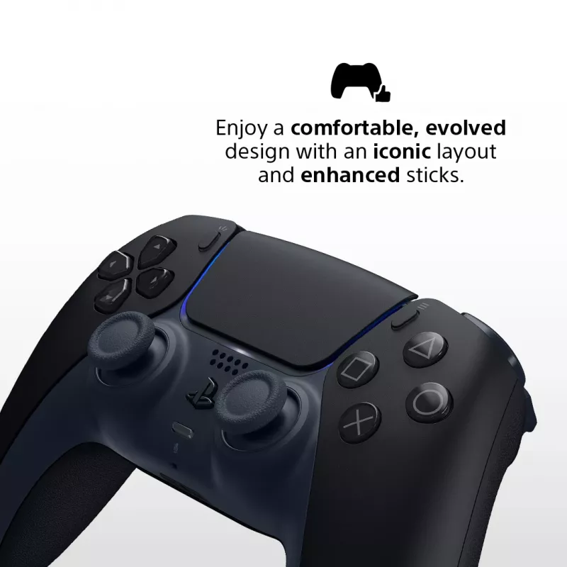 Gamepad Sony DualSense v3 Czarny — Bluetooth/USB, PS5, wbudowana bateria, USB-C, przewodowy i bezprzewodowy