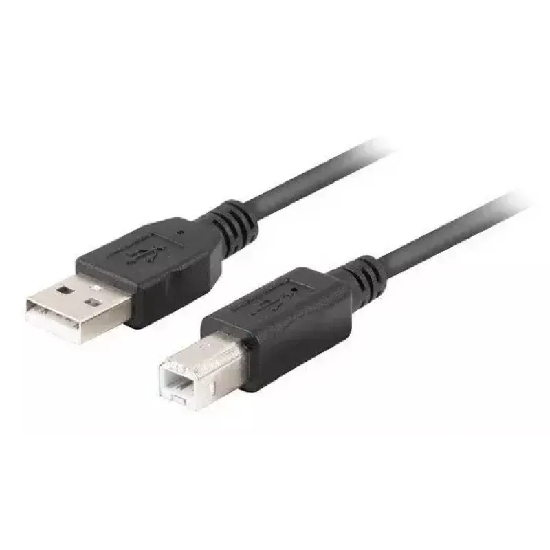 Kabel USB 2.0 LANBERG CA-USBA-15CU-0030-BK, USB A na USB B, 3 m, czarny