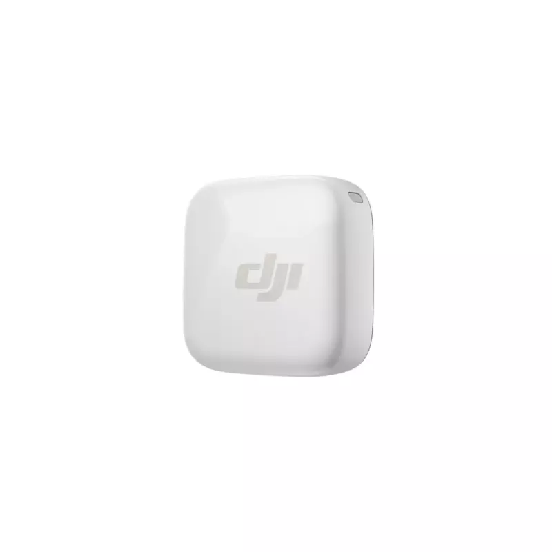 Bezprzewodowy nadajnik mikrofonu bodypack DJI CP.RN.00000430.01 — 100–20000 Hz, bateria 3,87 V, do 11,5 h, biały, 26,1×26,6×16 mm