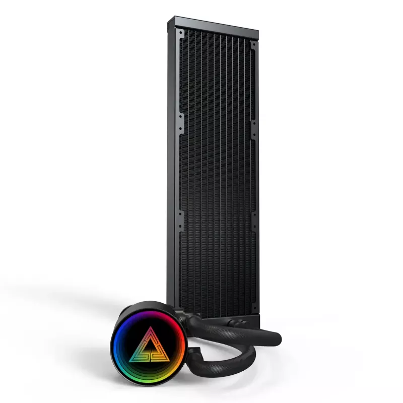 Montech LightFlow ARGB 360 Processor All-in-one liquid cooler 12 cm Czarny 1 szt.