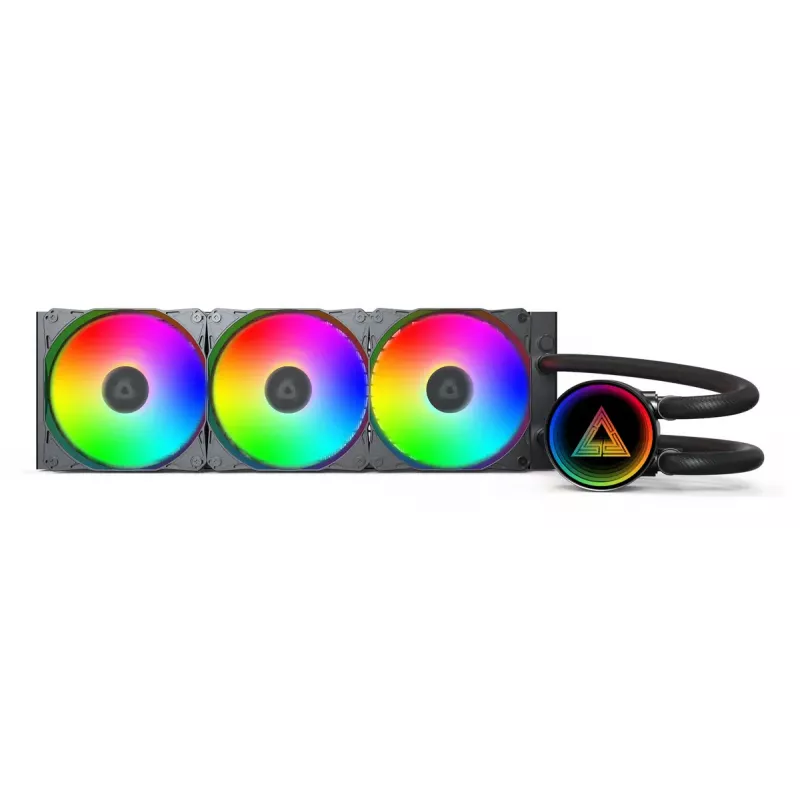 Montech LightFlow ARGB 360 Processor All-in-one liquid cooler 12 cm Czarny 1 szt.