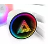 Montech LightFlow ARGB 360 Processor All-in-one liquid cooler 12 cm Czarny 1 szt.