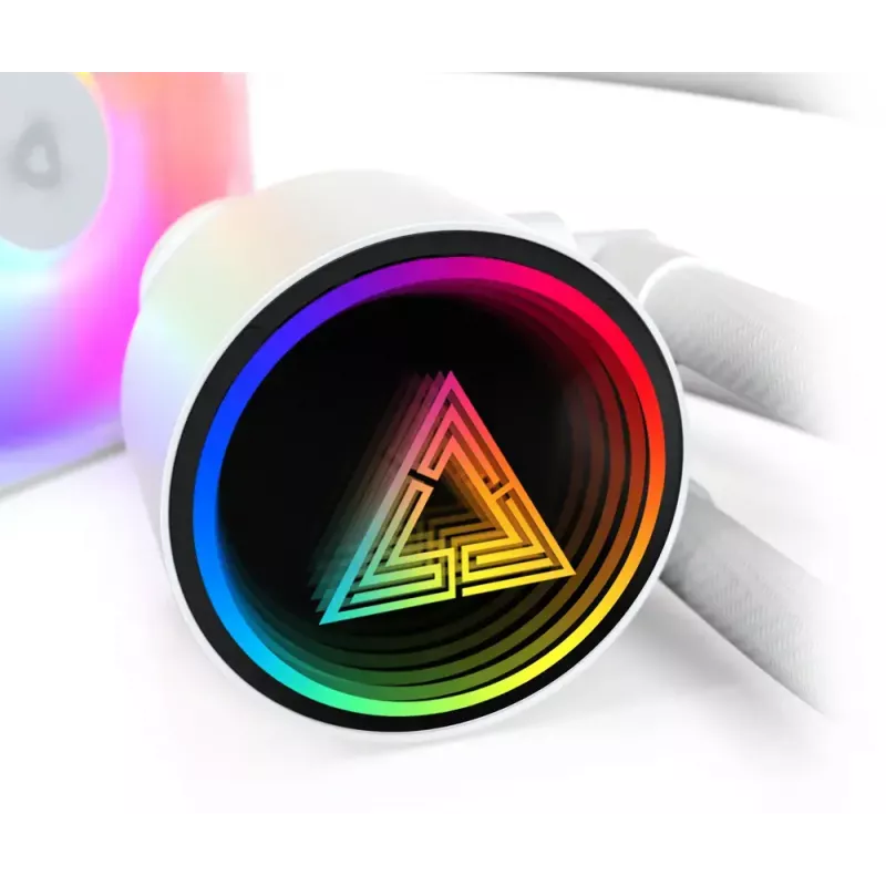 Montech LightFlow ARGB 360 Processor All-in-one liquid cooler 12 cm Czarny 1 szt.