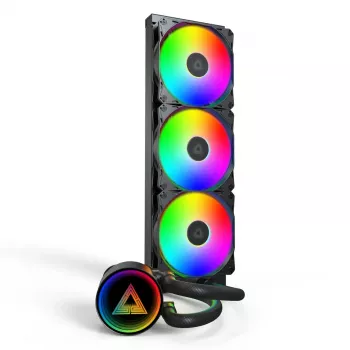 Montech LightFlow ARGB 360 Processor All-in-one liquid cooler 12 cm Czarny 1 szt.