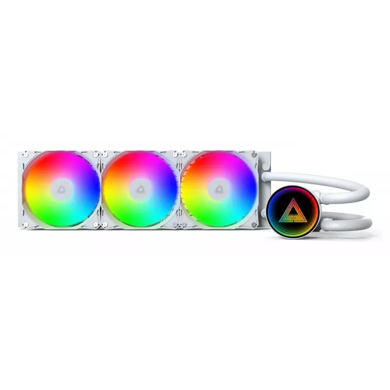 Montech LightFlow ARGB 360 Processor All-in-one liquid cooler 12 cm biały 1 szt.