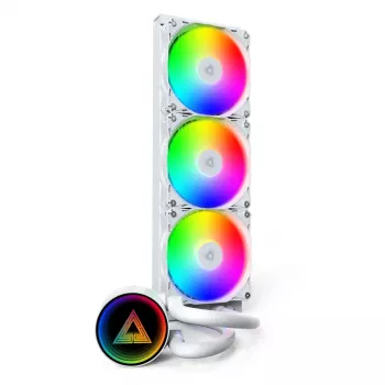 Montech LightFlow ARGB 360 Processor All-in-one liquid cooler 12 cm biały 1 szt.