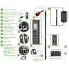 APC APDU9981EU3 rozdzielacz mocy (PDU) 24 gniazd(a) AC 0U Czarny