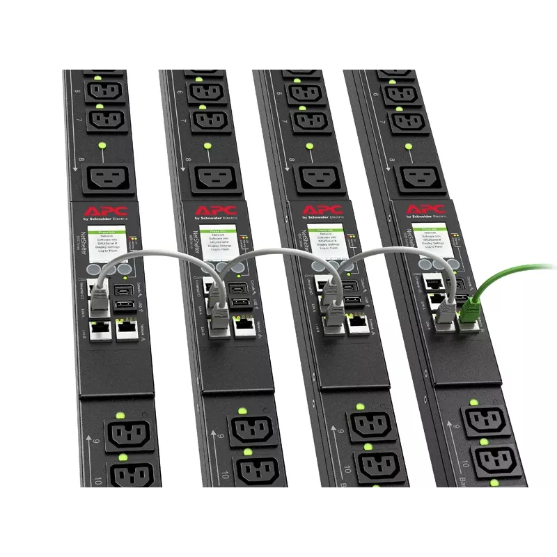 APC APDU9981EU3 rozdzielacz mocy (PDU) 24 gniazd(a) AC 0U Czarny